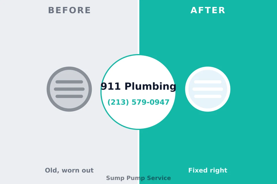 Before and after: plumbing repair Kempner, TX